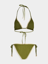 Zimmermann Olive Triangle Bikini Set