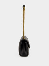 Saint Laurent Black Loulou Small Matelassé Lambskin Shoulder Bag