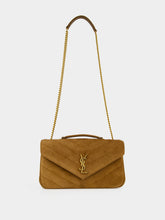 Saint Laurent Caramel Cognac Loulou Medium Suede Bag