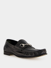 Gucci Black Leather Lugano Loafer