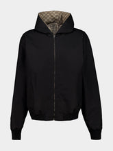 Gucci Black and Dark Brown Reversible Zip Jacket