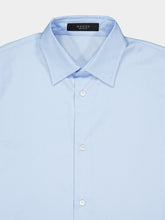 Gucci Light Blue GG Cotton Poplin Shirt