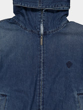 Gucci Blue Reversible Washed Denim Zip Jacket