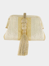Serena Uziyel Gold and Silver Alessa Clutch Bag