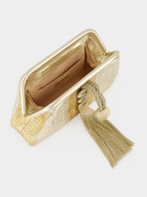 Serena Uziyel Gold and Silver Alessa Clutch Bag