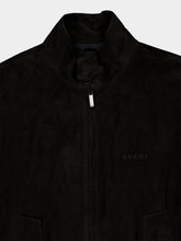 Gucci Black Lightweight Suede Bomber Jacket