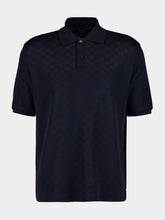 Gucci Dark Blue GG Jersey Polo Shirt