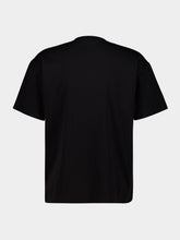 Gucci Black Cotton T-Shirt with Crest Embroidery