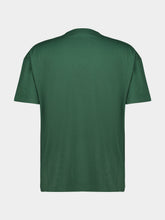 Gucci Dark Green Cotton T-Shirt with Embroidery