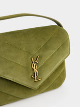 Saint Laurent Green Loulou Toy Suede Crossbody Bag