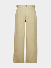 McQueen Beige Cotton Gabardine Chinos