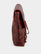 Balenciaga Berry Red Leather Clutch Bag