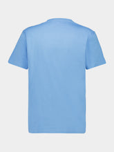 McQueen Blue Embossed Cotton T-Shirt