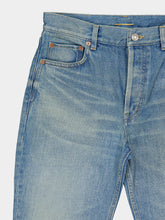 Saint Laurent Authentic Medium Blue Straight-Leg Jeans