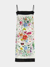 Gucci Flora Print Silk Midi Dress