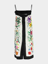 Gucci Flora Print Silk Midi Dress