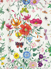 Gucci Flora Print Silk Midi Dress