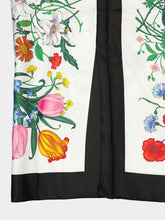 Gucci Flora Print Silk Midi Dress