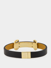 Gucci Black Leather Horsebit Bracelet