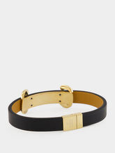 Gucci Black Leather Horsebit Bracelet