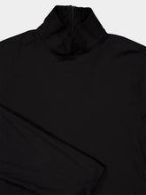 Gucci Black Cotton Mix Turtleneck Top