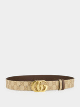 Gucci Sand and Brown Reversible GG Belt
