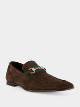 Gucci Brown Suede Como Loafers