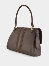 Gucci Dark Grey Paparazzo Medium Top Handle Bag