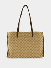 Gucci Sand and Brown GG Londra Large Tote Bag