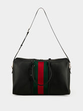 Gucci Black Mega Web Trademark Large Duffle Bag