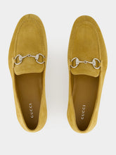 Gucci Beige Suede Horsebit Loafers