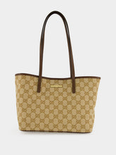 Gucci Sand and Brown GG Canvas Tribeca Small Tote Bag