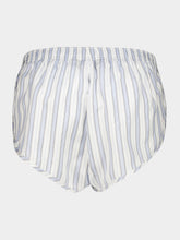 Gucci White and Light Blue Silk Jacquard Shorts