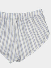 Gucci White and Light Blue Silk Jacquard Shorts