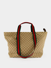 Gucci Sand and Brown GG Medium Tote Bag in Canvas