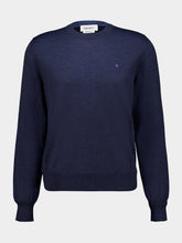 McQueen Indigo Wool Crew Neck Jumper
