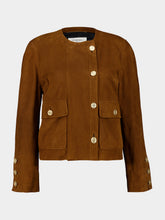 Saint Laurent Rhum Ambre Short Suede Lambskin Jacket