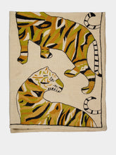 Ornate Beige Suzani Killim Hand Embroidered Wool Rug