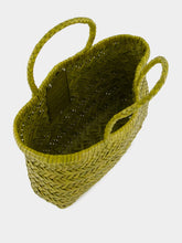 Dragon Diffusion Bamboo Green Mini Flat Gora Leather Tote