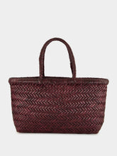 Dragon Diffusion Mini Flat Gora Basket Bag in Plum