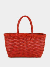 Dragon Diffusion Mini Flat Gora Basket Bag in Poppy Red
