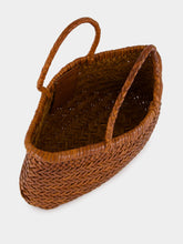 Dragon Diffusion Mini Flat Gora Tan Woven Bag