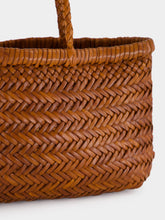 Dragon Diffusion Mini Flat Gora Tan Woven Bag