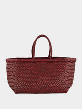 Dragon Diffusion Bordo Triple Jump Small Woven Leather Tote