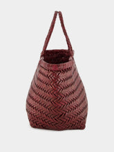 Dragon Diffusion Bordo Triple Jump Small Woven Leather Tote