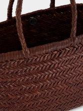 Dragon Diffusion Triple Jump Small Basket Bag in Brown