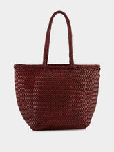 Dragon Diffusion Bordo Grace Basket Small Woven Leather Tote