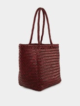 Dragon Diffusion Bordo Grace Basket Small Woven Leather Tote