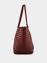 Dragon Diffusion Bordo Grace Basket Small Woven Leather Tote