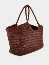 Nantucket Big Basket Bag in Dark Brown